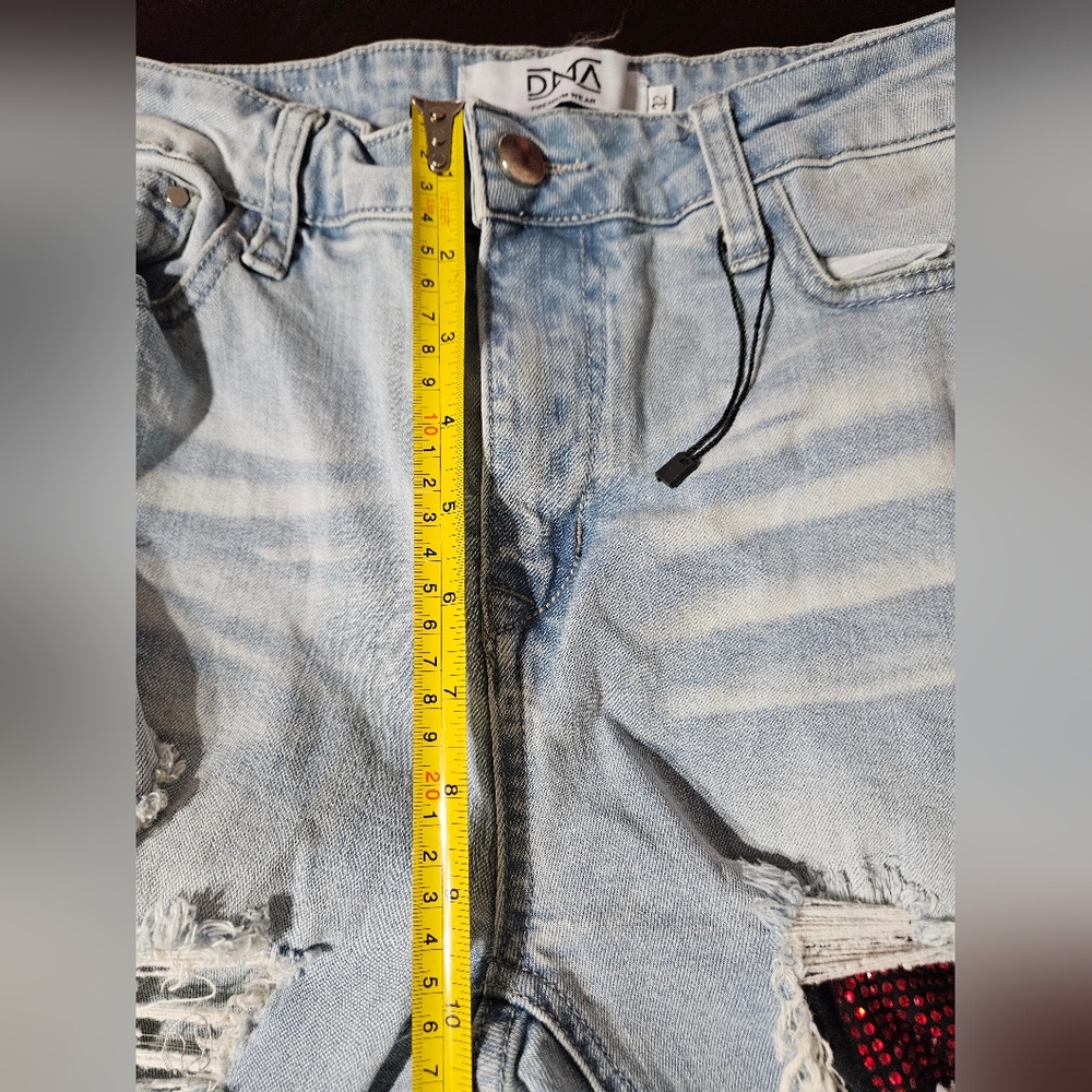 DNA Jeans Red Stone Distressed Jeans Size 32 - Picture 8 of 9